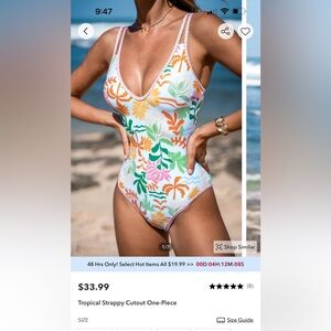 Brand new Cupshe swimsuit, size M, never worn